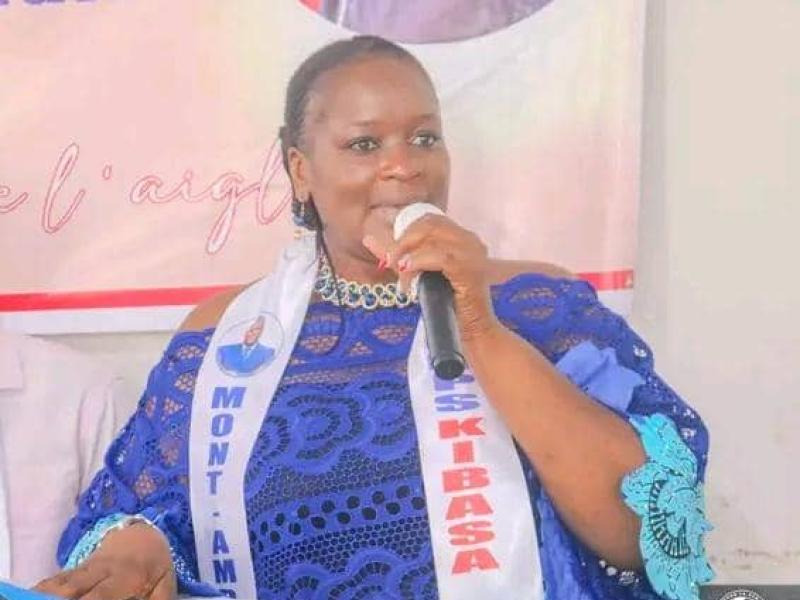 Anne-Huguette Ntumba Mukeba, la présidente fédération de la Mont-Amba de l'UDPS-Kibassa [ photo d'illustration]