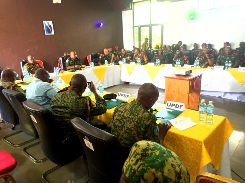 La réunion d'évaluation des opérations FARDC et UPDF, jeudi 06 avril 2023, à Beni au Nord-Kivu