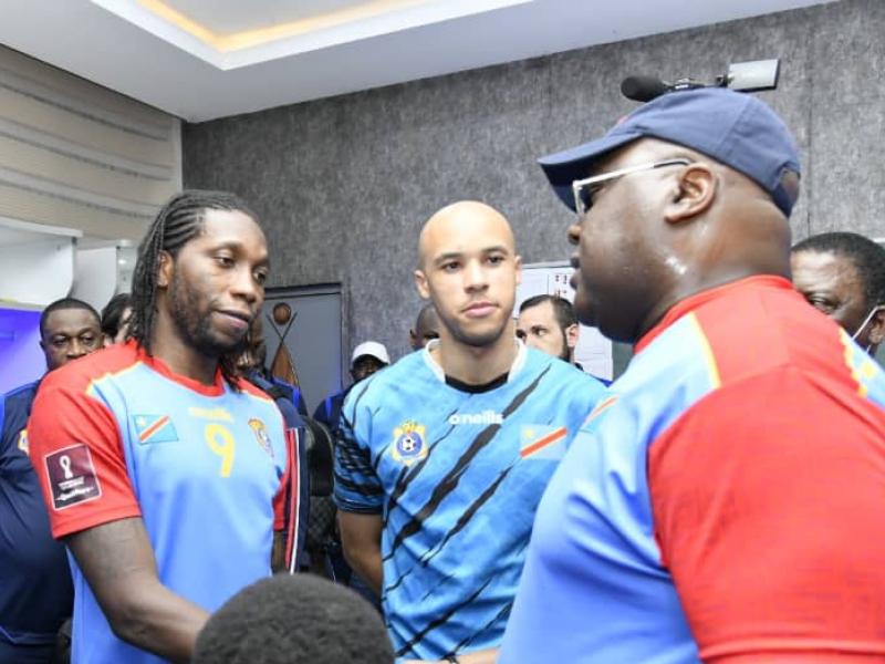 Félix-Antoine Tshisekedi échange avec quelques Léopards de la RDC. [Photo d'illustration]