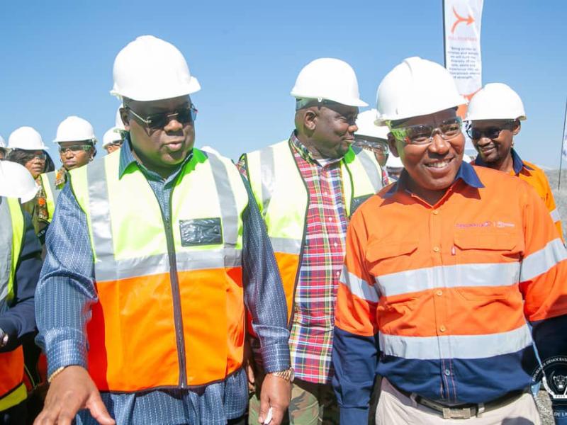 Le président de la RDC, Félix Tshisekedi et son homologue du Botswana à Gaborone