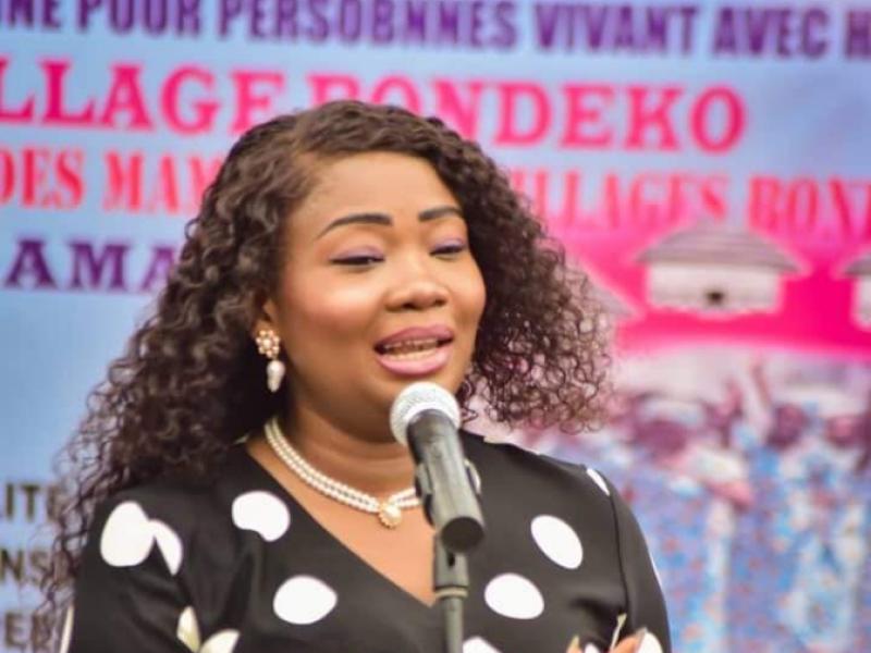 La députée nationale, Christelle Vuanga.
