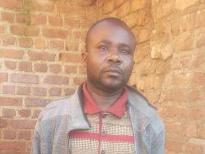 Doré Mayani, chef de service d'environnement, dans la commune de Kyondo et collaborateur des ADF arrêté par les FARDC