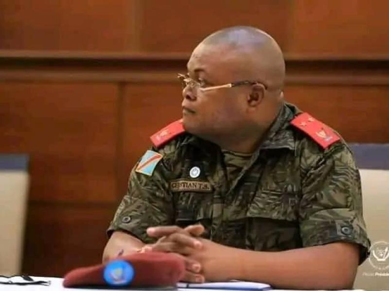Le chef d'état -major de l'armée congolaise, le général Christian Tshiwewe.