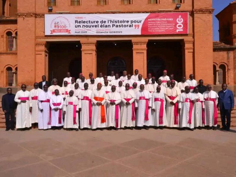 Les évêques de la CENCO lors de l'ouverture de la session ordinaire tenue du 19 au 24 juin à Lubumbashi.