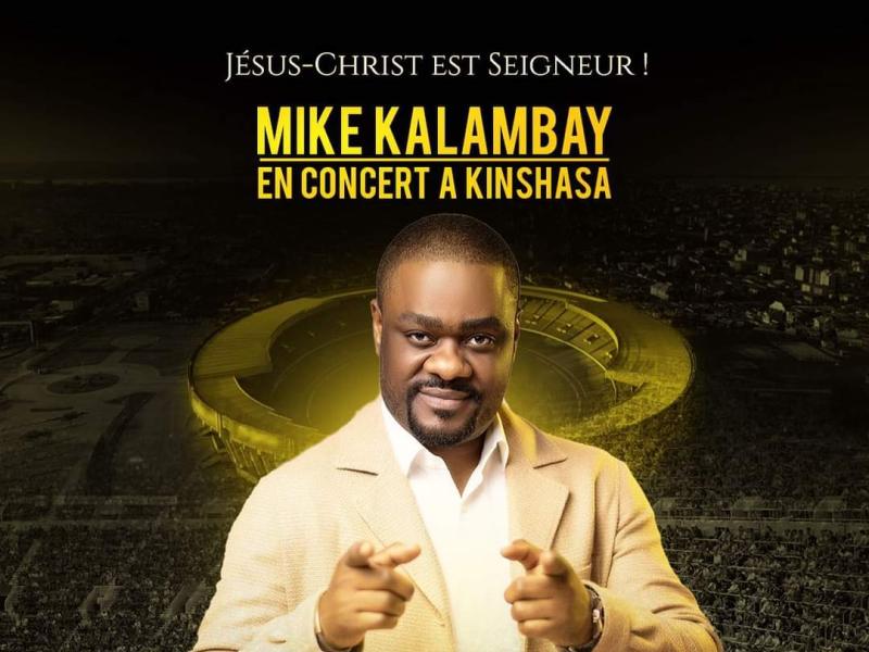 L'affiche du Concert de Mike Kalambay, prévu au mois de juillet 2024.