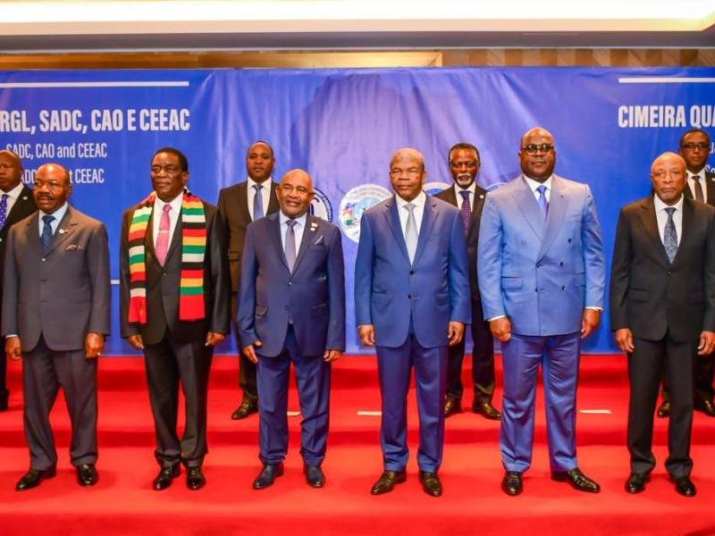 Le président Félix Tshisekedi au sommet quadripartite de Luanda en Angola.
