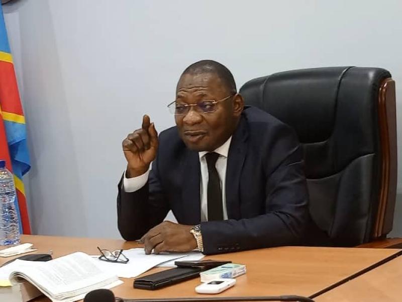Le Procureur Général près la Cour de Cassation Firmin Mvonde face aux Procureurs Généraux des provinces, lundi 17 juillet 2023