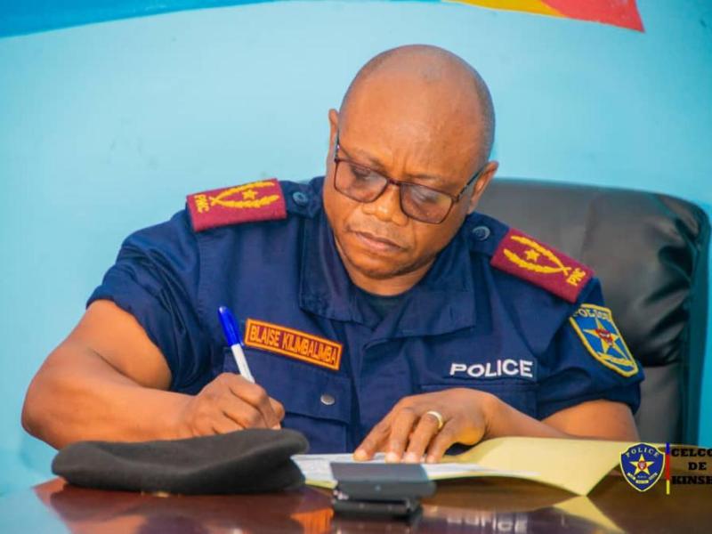 Blaise Kilimbalimba, le numéro 1 de la Police Ville de Kinshasa