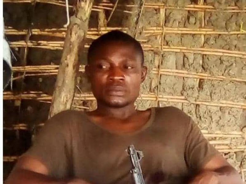 Le militaire FARDC auteur du meurtre de 13 civils à Tchomia en Ituri.