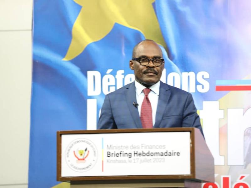 Le ministre des finances, Nicolas Kazadi