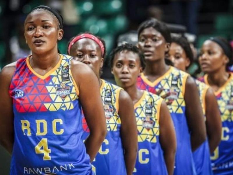 Les Léopards basket dames de la RDC. 