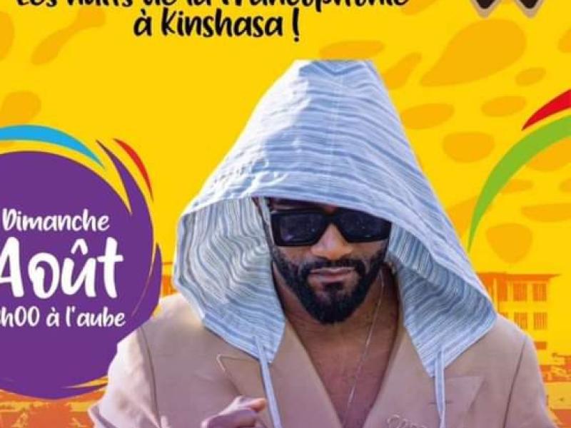 L'affiche du concert de Fally Ipupa à l'esplanade du palais du peuple.
