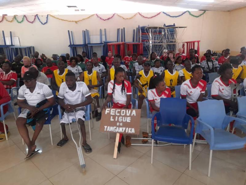 Les athlètes de 7 ligues provinciales assistent au lancement de la deuxième édition du championnat national de handisport à Lubumbashi