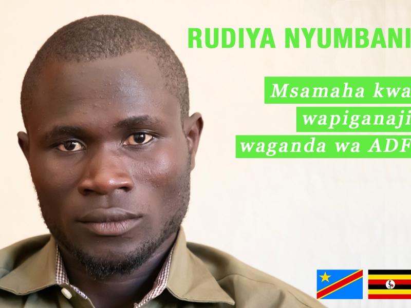 Un message de sensibilisation lancé en swahili à l'endroit des terroristes ADF.