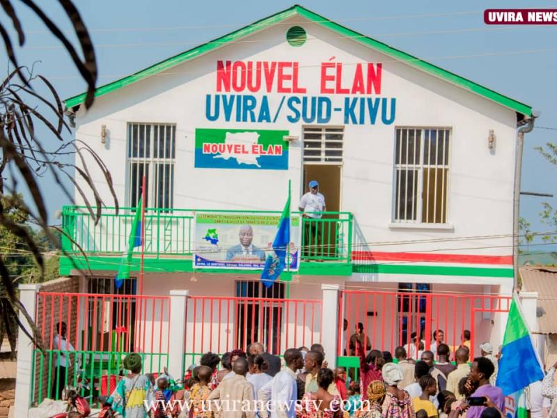 Le nouveau bâtiment de Nouvel Élan à Uvira au Sud-Kivu.