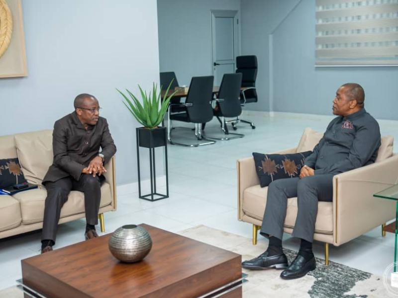 Rencontre entre le  Minétat Eustache Muhanzi et le président de la CENI Denis Kadima