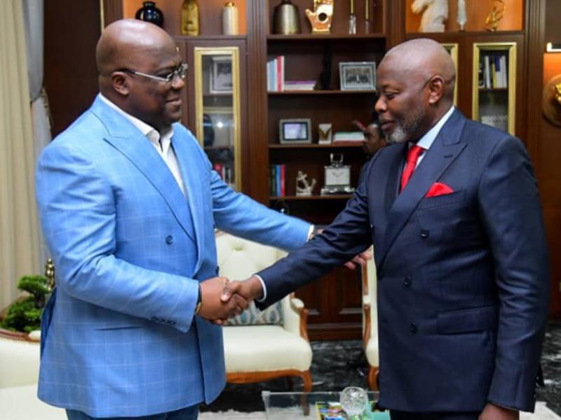 De gauche à droite, Félix Tshisekedi et Vital Kamerhe
