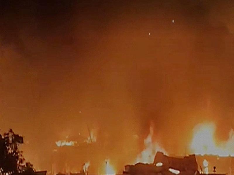 Incendie au marché Matadi Kibala dans la commune de Mont- Ngafula