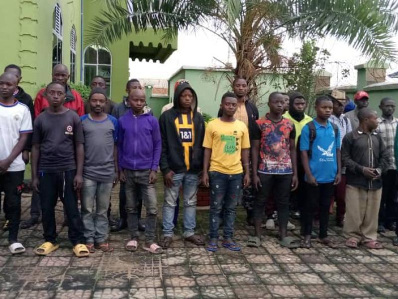 Des anciens combattants des groupes négatifs remis au P-DDRCS antenne de Beni au Nord-Kivu.