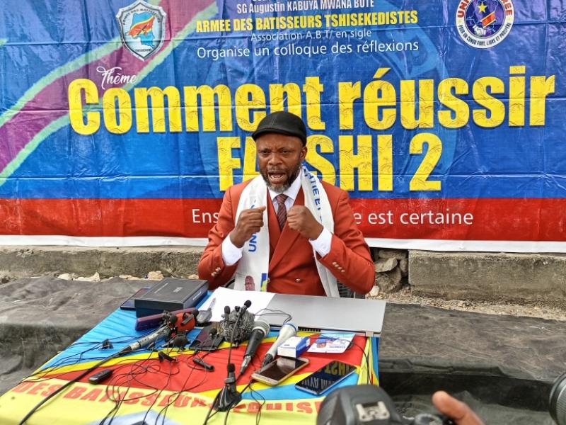 Fils Mukoko, président de l'Armée des Bâtisseurs Tshisekedistes (ABT).