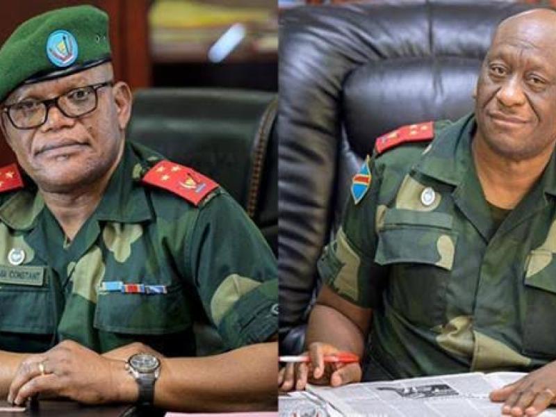 Les deux gouverneurs militaires du Nord-Kivu et de l'Ituri