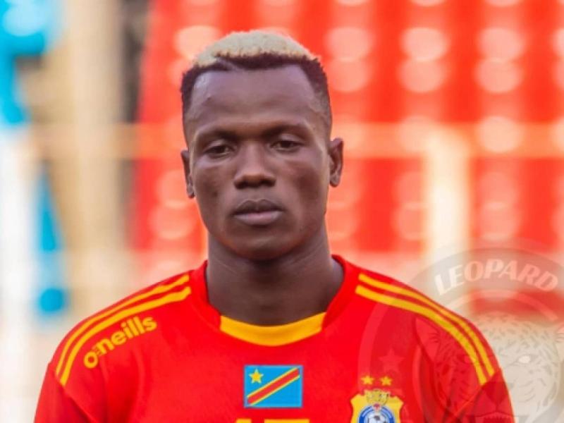 Glody Lilepo Makabi, sous les couleurs de l'équipe nationale de la RDC, lors du CHAN disputé au Cameroun en 2021.