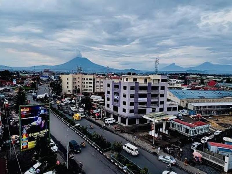 La ville de Goma chef lieu de la province du Nord-Kivu.