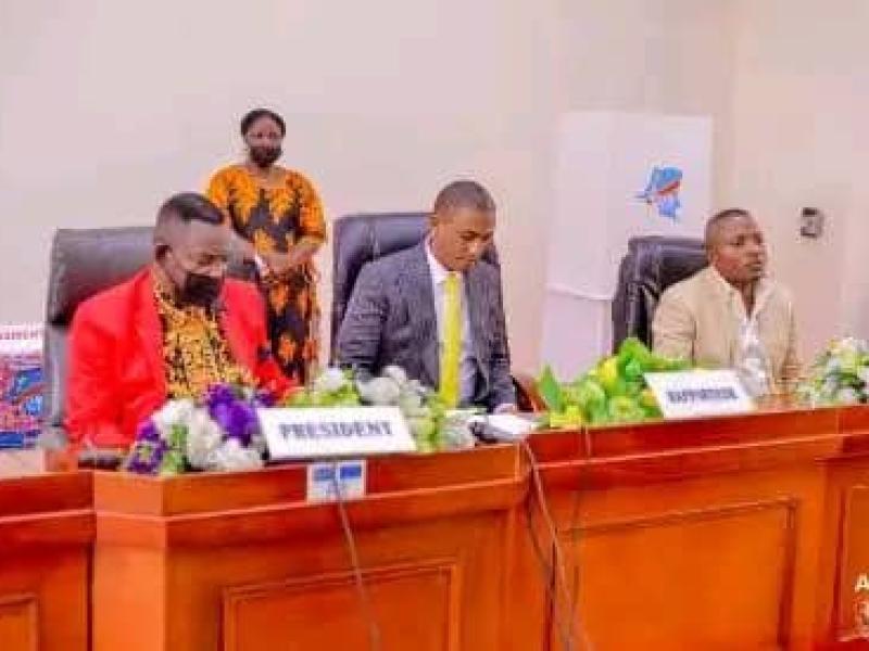 Les membres du bureau de l'assemblée provinciale de Kinshasa