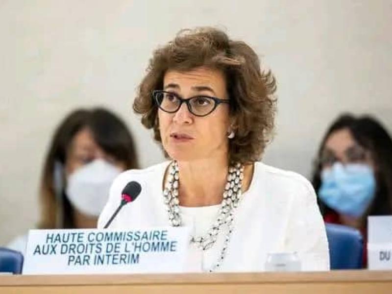 Nada Al-Nashif , la haut-commissaire adjointe des Nations-Unies aux droits de l'homme