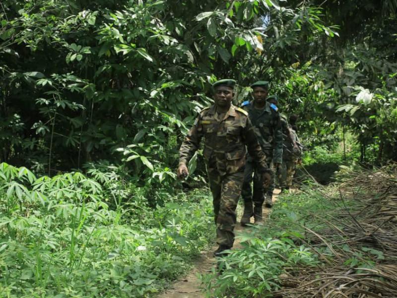 Les Forces Armées de la RDC en pleines opérations de patrouille dans le territoire de Beni au Nord-Kivu.