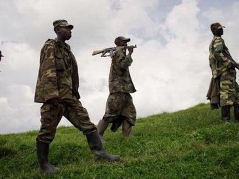 Les jeunes résistants des groupes d'autodéfense lors d'un affrontement avec le M23 dans la province du Nord-Kivu [photo d'illustration]