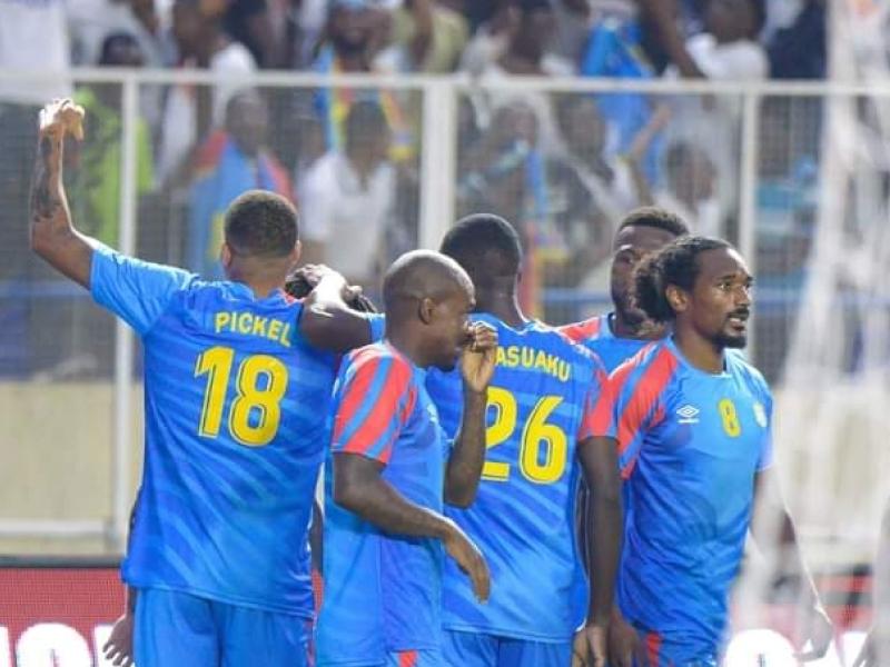 Les Léopards de la RDC en pleine célébration d'un but lors de la rencontre face aux Crocodiles du Nil du Soudan. [Photo d'illustration]