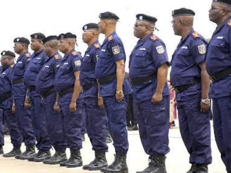 Quelques officiers de la police nationale congolaise [photo d'illustration]