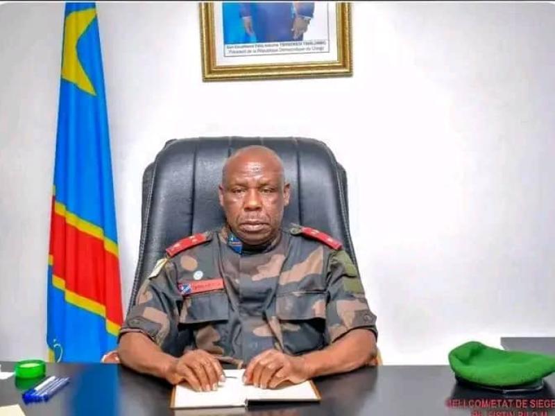 Le gén. Maj. Péter Cirimwami,  gouverneur militaire ai et commandant des opérations du Nord-Kivu