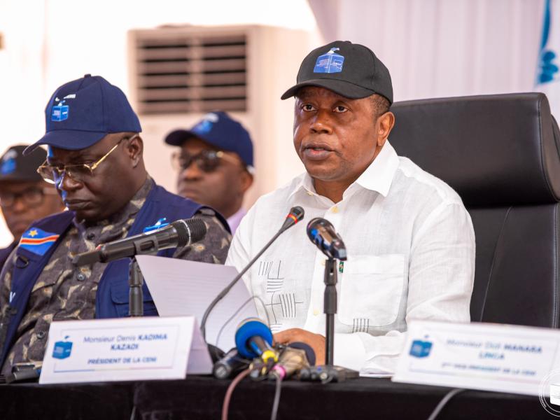 Le Président de la Commission électorale nationale indépendante, Denis Kadima Kazadi