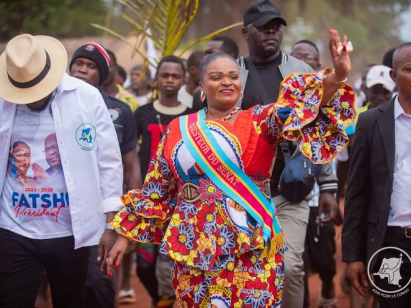 La sénatrice Carole Agito en liesse ( photo d'illustration)