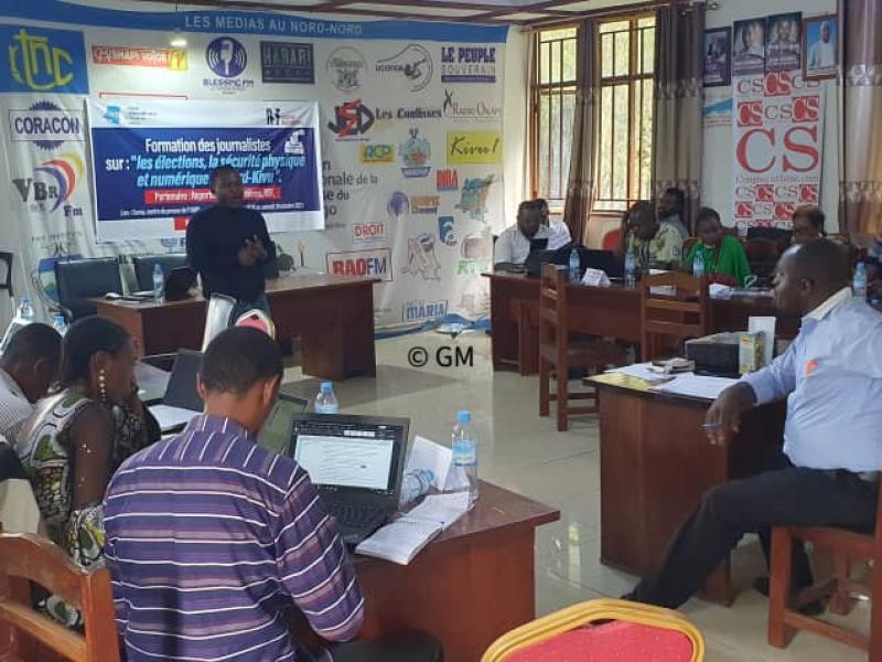 des journalistes du Nord-Kivu dans une formation à Goma [photo d'illustration]