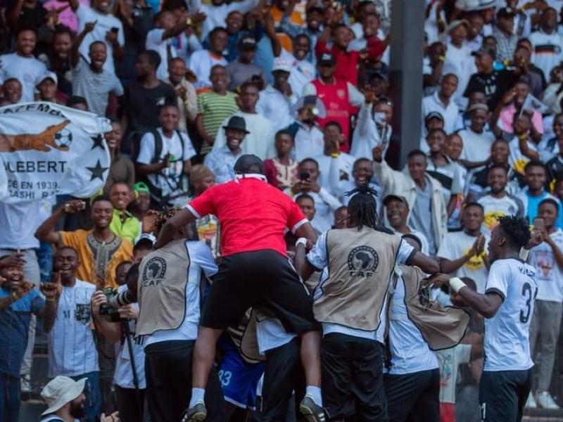 Les joueurs du TP Mazembe en pleine célébration d'un but à Kamalondo. [Photo d'illustration]