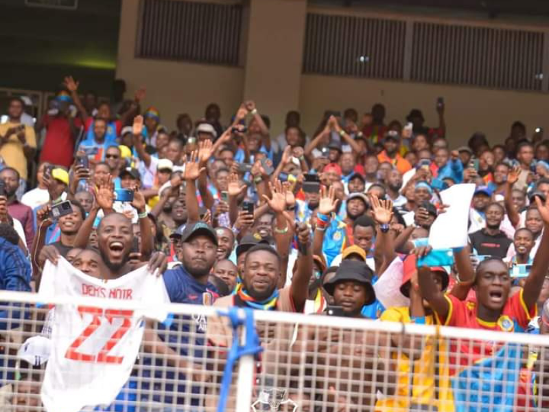 Les congolais en pleine célébration lors d'une affiche des Léopards au Stade des Martyrs. [Photo d'illustration]