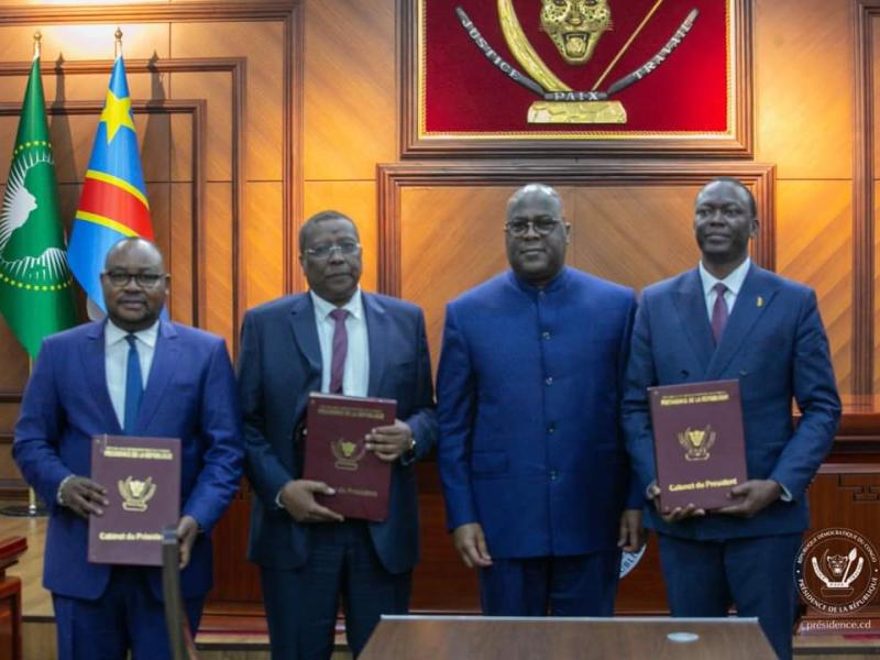 Le chef de l'État congolais a, en sa qualité de facilitateur, ce mardi 31 octobre à Kinshasa, présidé la cérémonie de signature d'un accord de principe entre le gouvernement Tchadien et le parti politique d'opposition dénommé " les Transformateurs