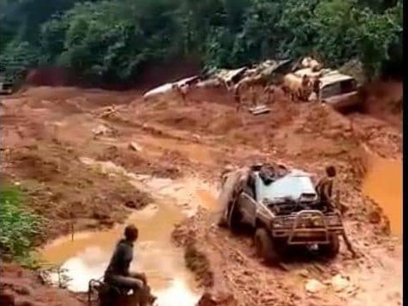 Etat de lieu de la route Goma-Walikale en période pluvieuse [photo d'illustration]