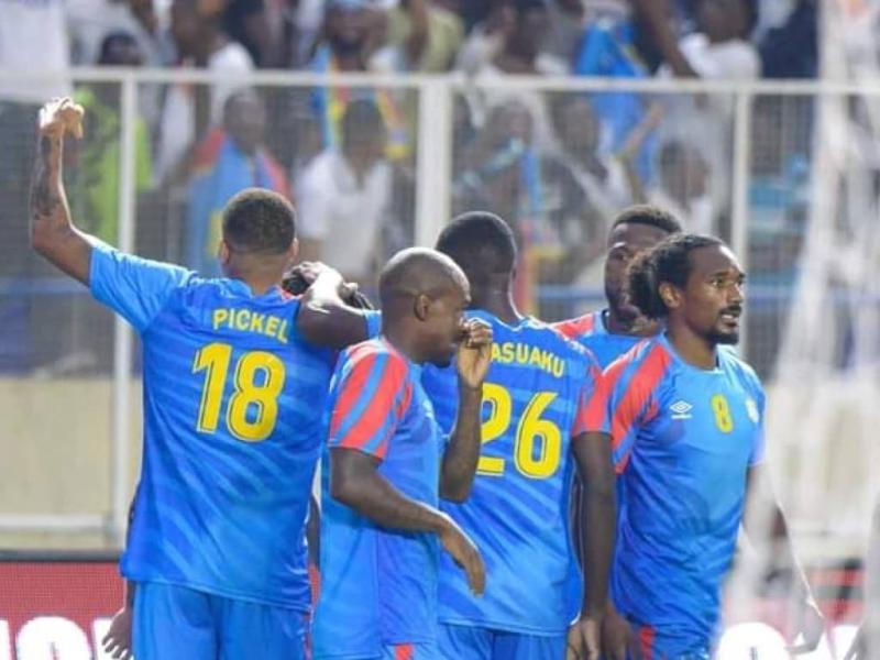 Les Léopards de la RDC en pleine célébration d'un but au s Stade des Martyrs. [Photo d'illustration]