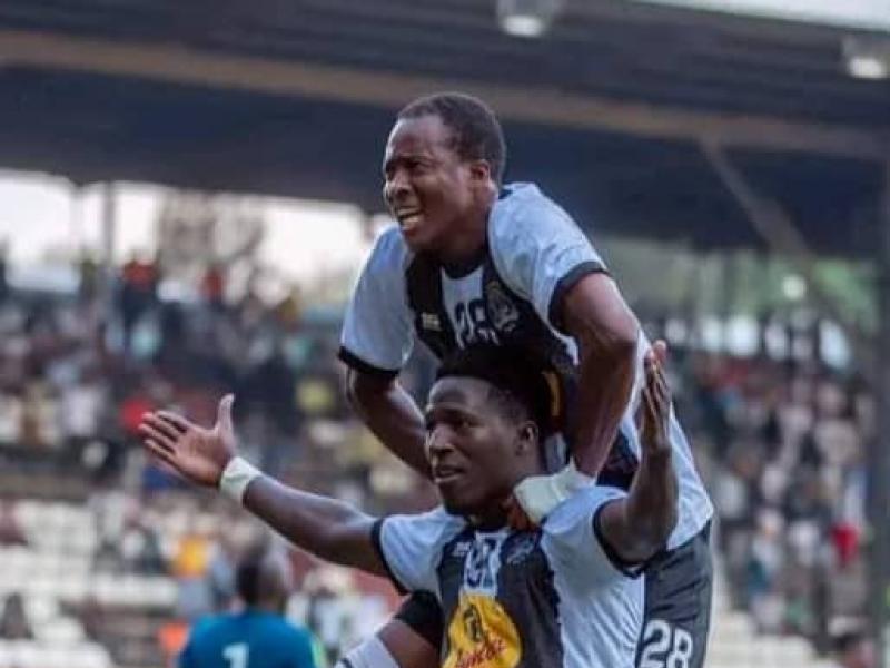 Deux joueurs du TP Mazembe en pleine célébration d'un but à Kamalondo. [Photo d'illustration]