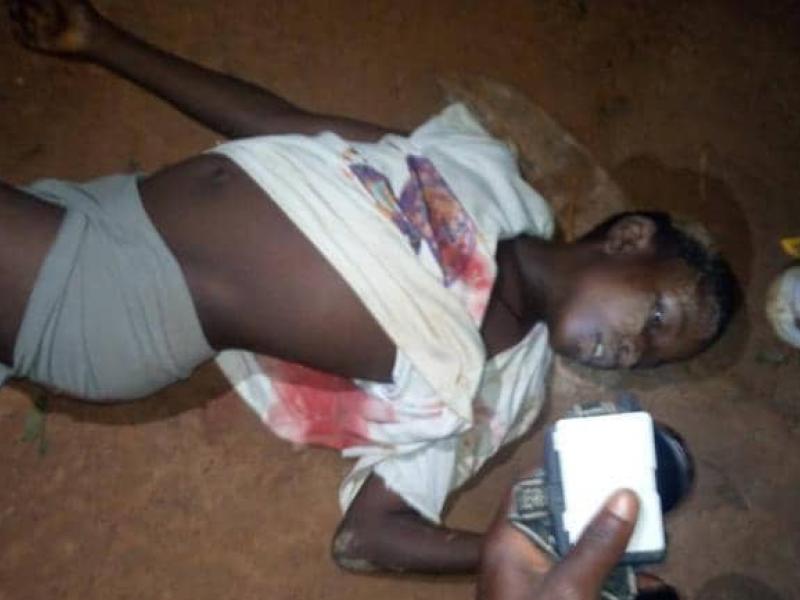 Photo flouée d'un enfant tué par un militaire FARDC à Mambasa-centre dans la province de l'Ituri