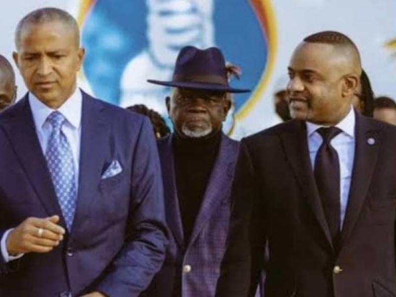 Moïse Katumbi et Son conseiller spécial au siège de Ensemble à L'shi.