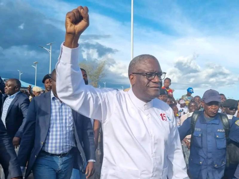 Le prix nobel congolais de la paix 2018 et candidat président de la République Dénis Mukwege