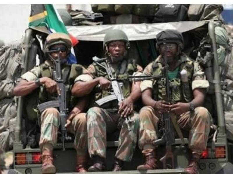 Les militaires Sud-Africains arrivés à Goma au Nord-Kivu dans le cadre des troupes de la SADC