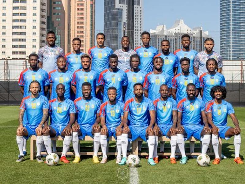 Les Léopards de la RDC à Abu Dhabi avant leur départ pour la Coupe d'Afrique des Nations. 