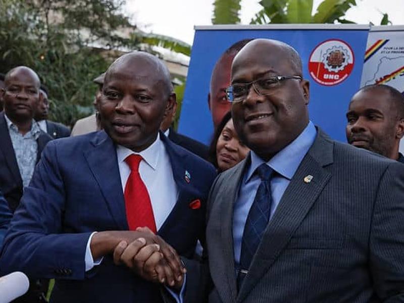Félix Tshisekedi et Vital Kamerhe signent l'accord CACH à Nairobi, à l'aune de la présidentielle 2018. [Photo d'illustration].