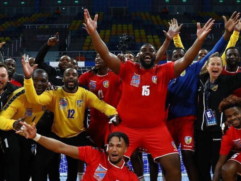 Les Léopards seniors handball en pleine célébration. [Photo d'illustration]